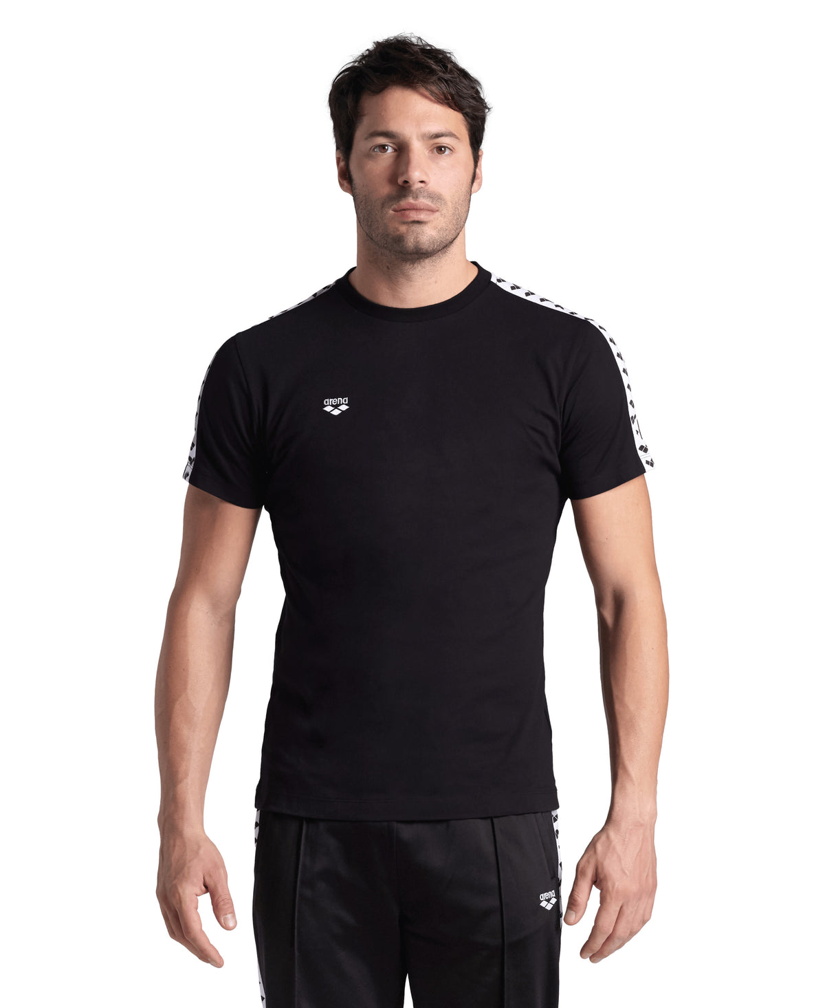 Arena Men's Team T-Shirt - Black / White / Black