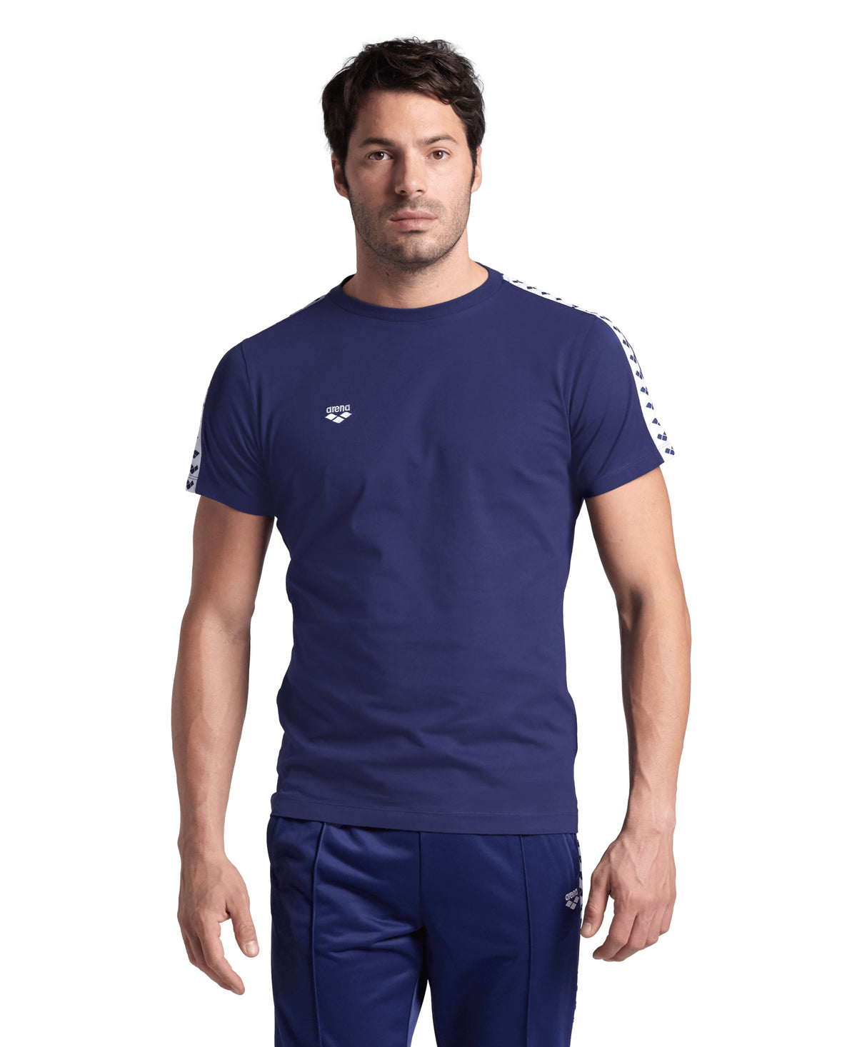 Arena Men's Team T-Shirt - Navy / White / Navy