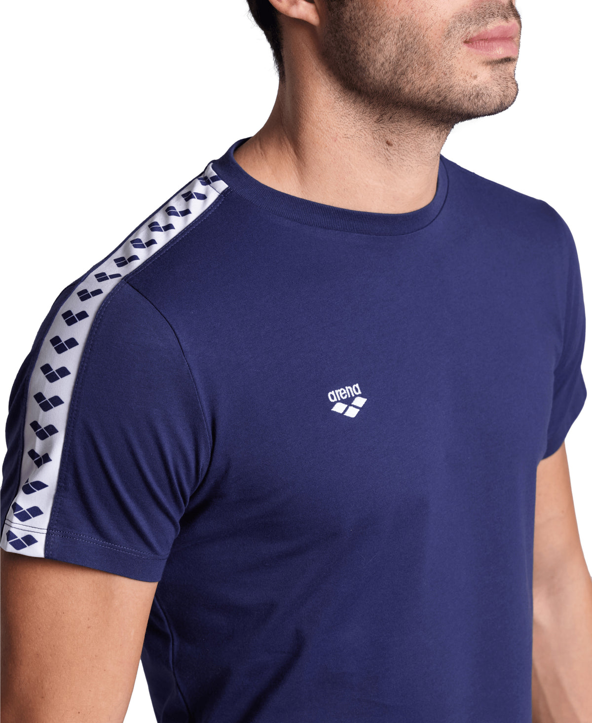 Arena Men's Team T-Shirt - Navy / White / Navy