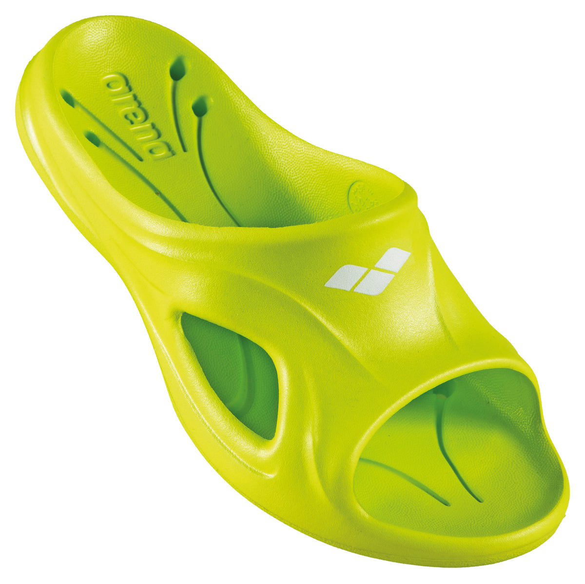 Arena Junior Hydrosoft II Slides - LIME