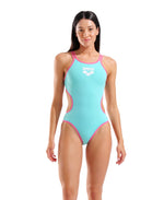 Arena One Women's Double Cross Back Swimsuit - WATER-SHOCKING PINK