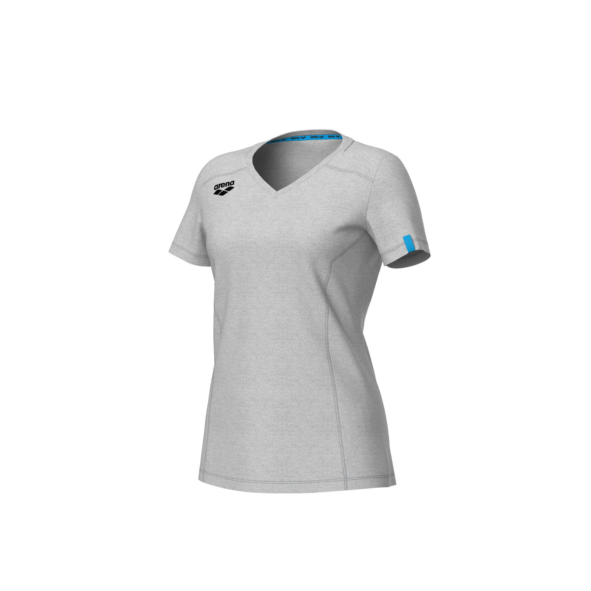 Arena Team Women's Panel T-Shirt - Medium Grey Heather