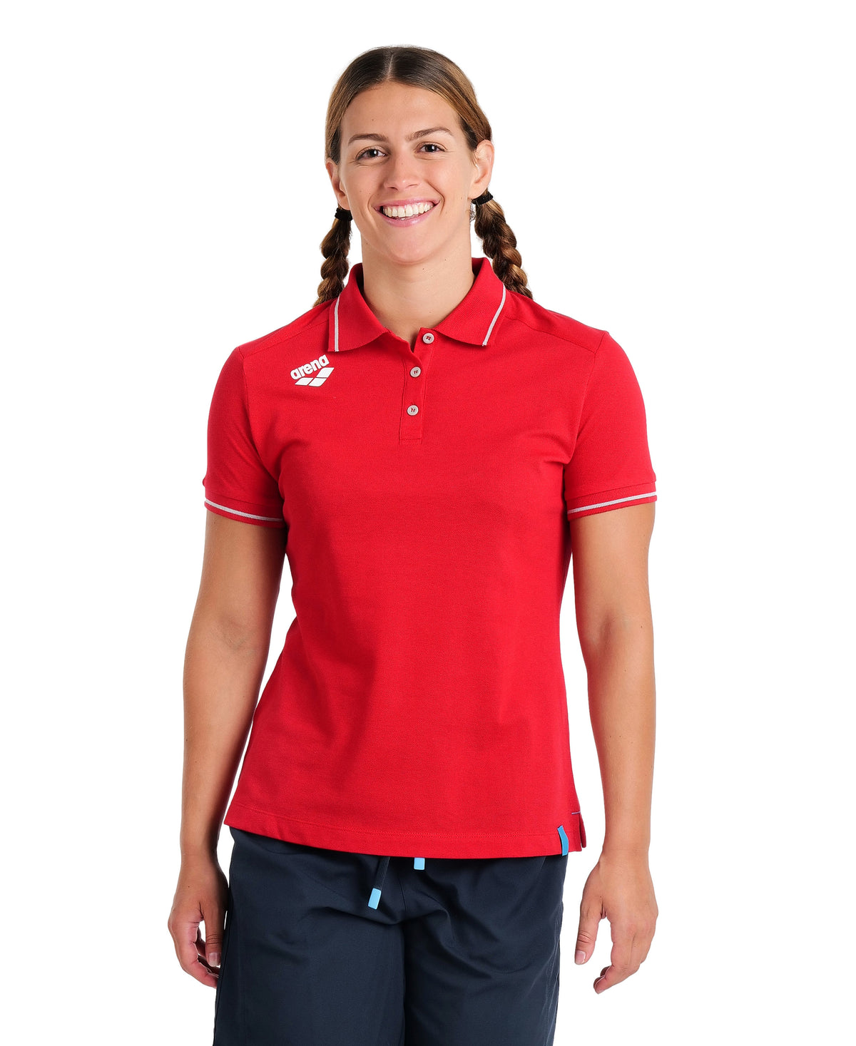 Arena Team Women's Solid Cotton Polo t-shirt - color 400