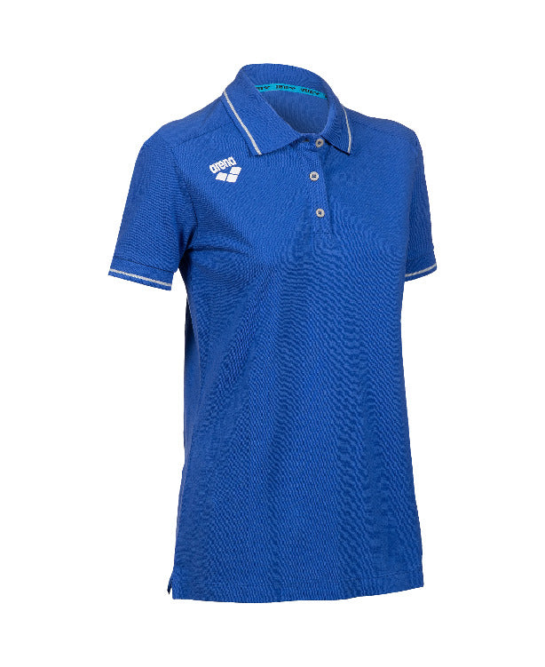Arena Team Women's Solid Cotton Polo t-shirt - Royal