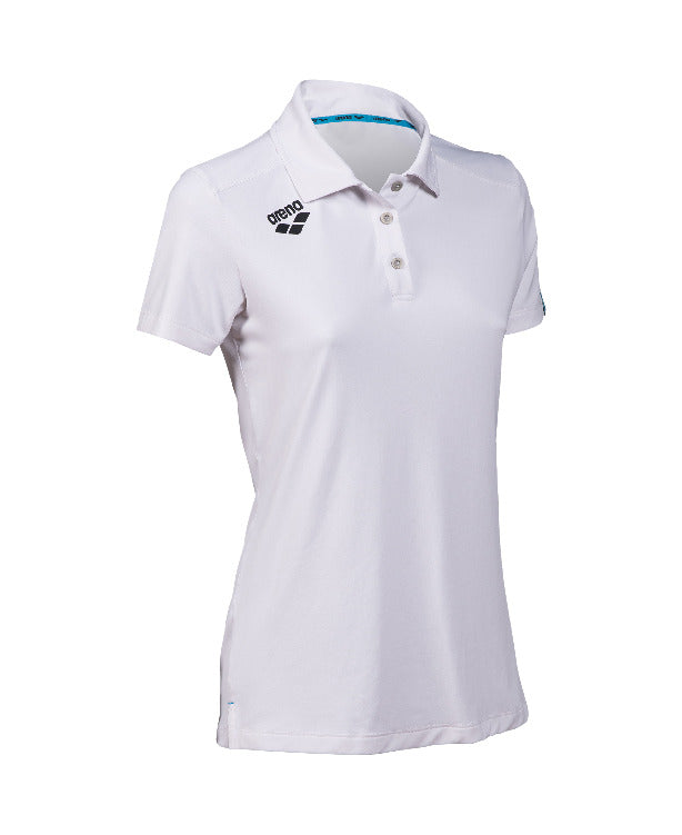 Arena Team Women's Solid Polo shirt - White