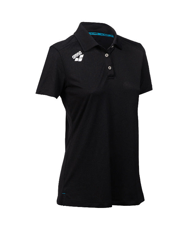 Arena Team Women's Solid Polo shirt - Black