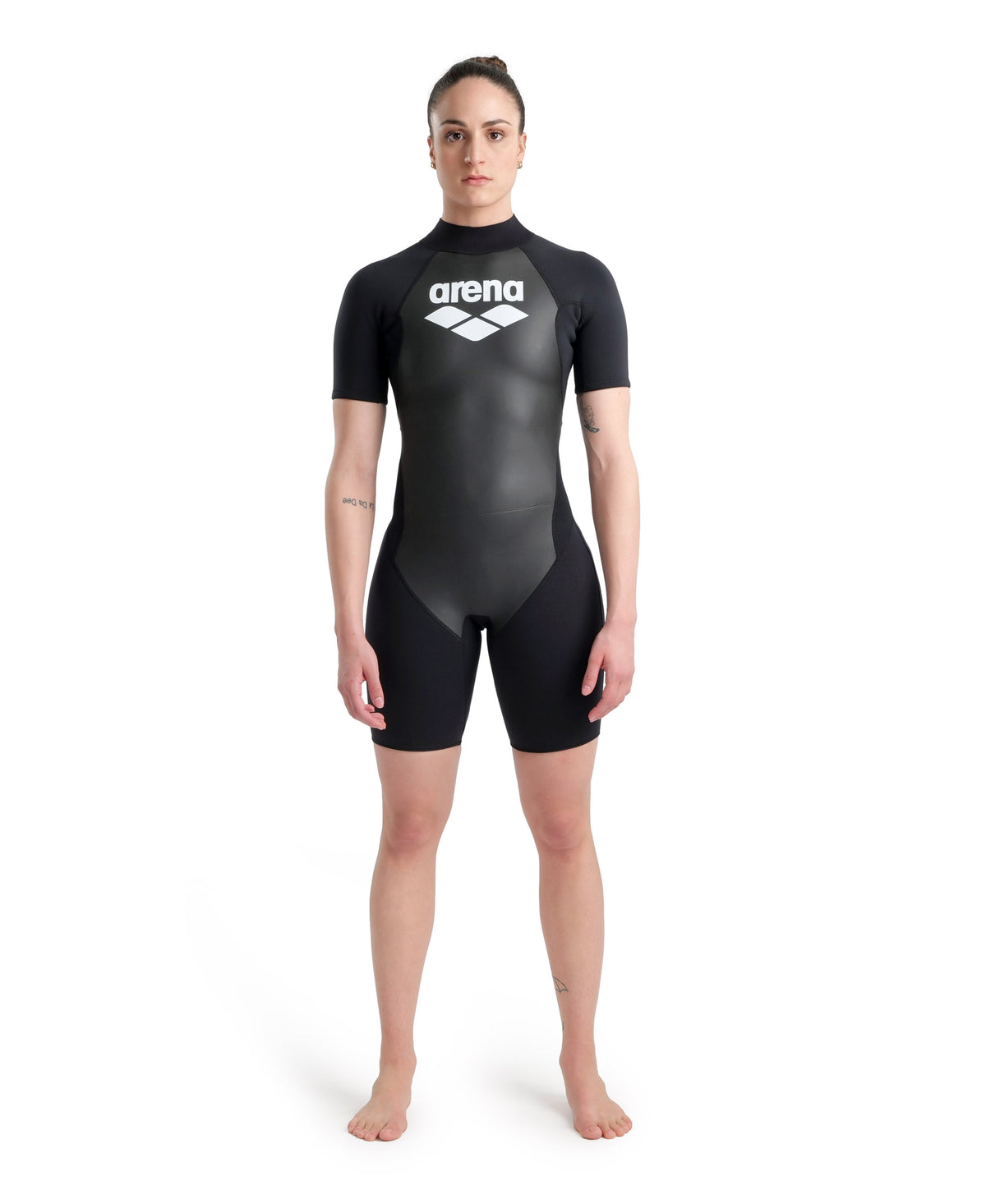 Arena Women's Aquaventure Shorty Wetsuit - on-body view