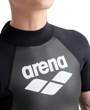 Arena Women's Aquaventure Shorty Wetsuit - on-body view