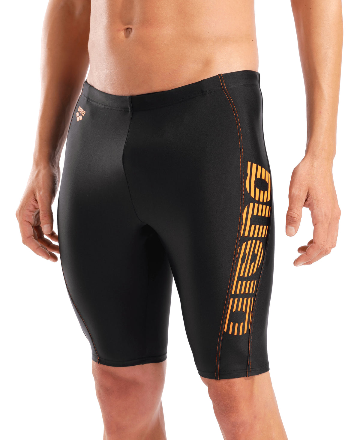 Arena Feel Men's Byor Evo R Swim Jammer - BLACK-BLACK-TEAM ORANGE