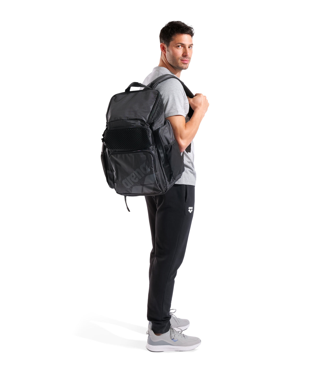 Arena One Go Swim Sports Travel Backpack 45L - BLACK