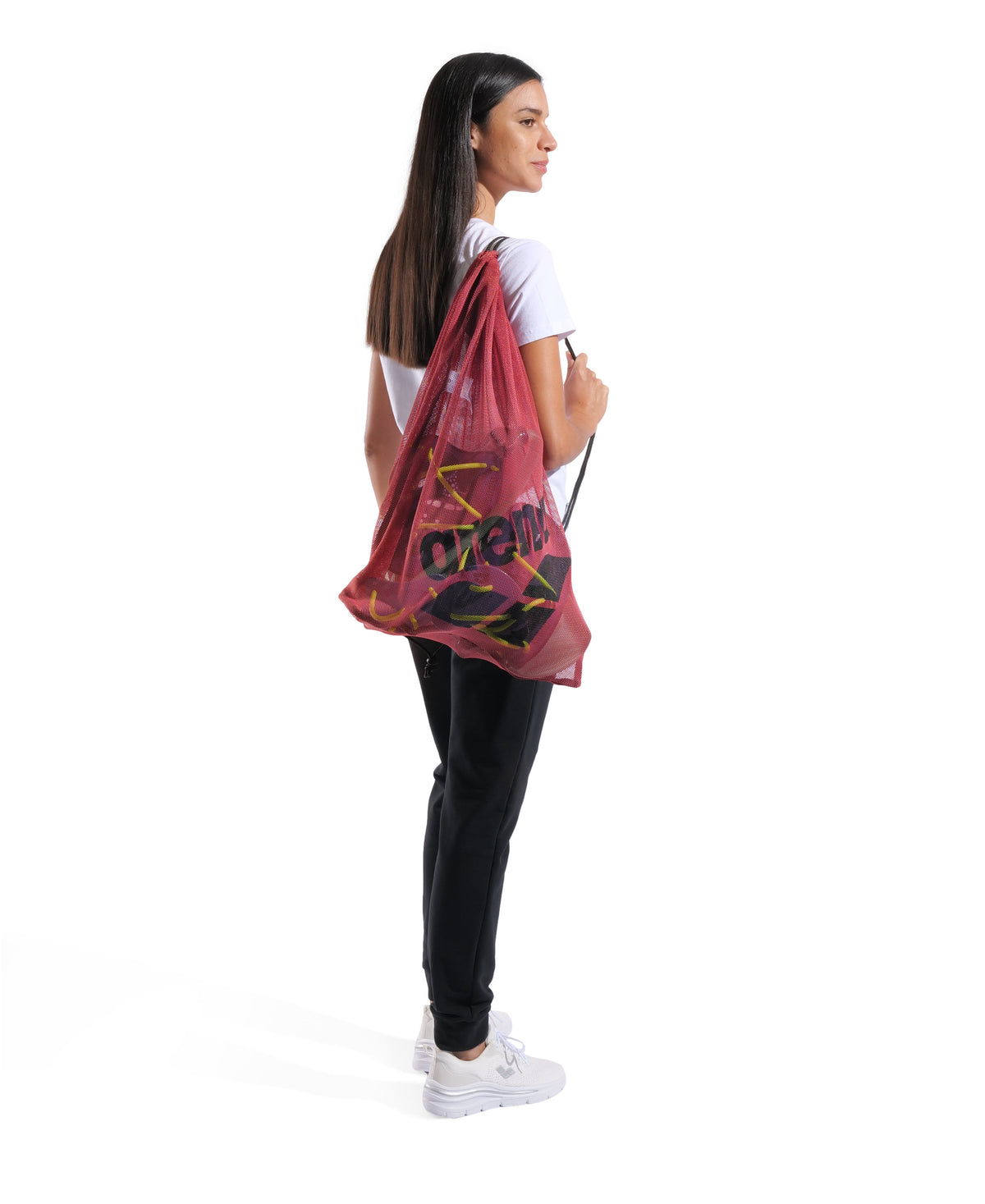 Arena One Go Pool Sack Mesh Bag - CRIMSON
