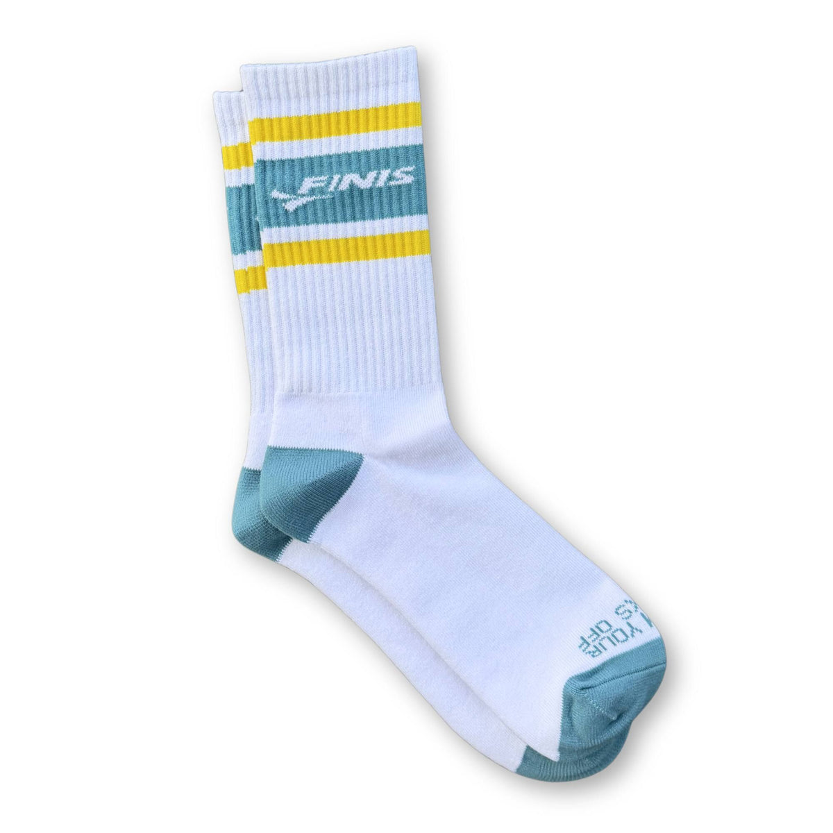 FINIS Retro Crew Socks White
