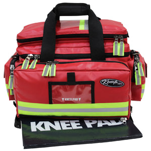 Kemp USA Premium Large Professional Trauma Bag - Kemp USA Tarpaulin Fluid Resistant Large Professional Trauma Bag, Red