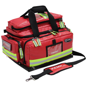 Kemp USA Premium Large Professional Trauma Bag - Kemp USA Large Professional Trauma Bag, Red