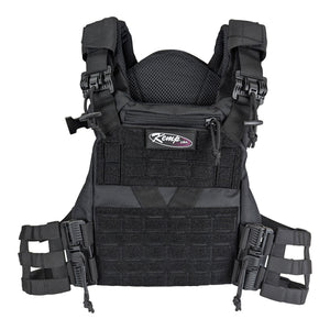 Kemp USA Tactical Vest with Quick Release Buckles - Black