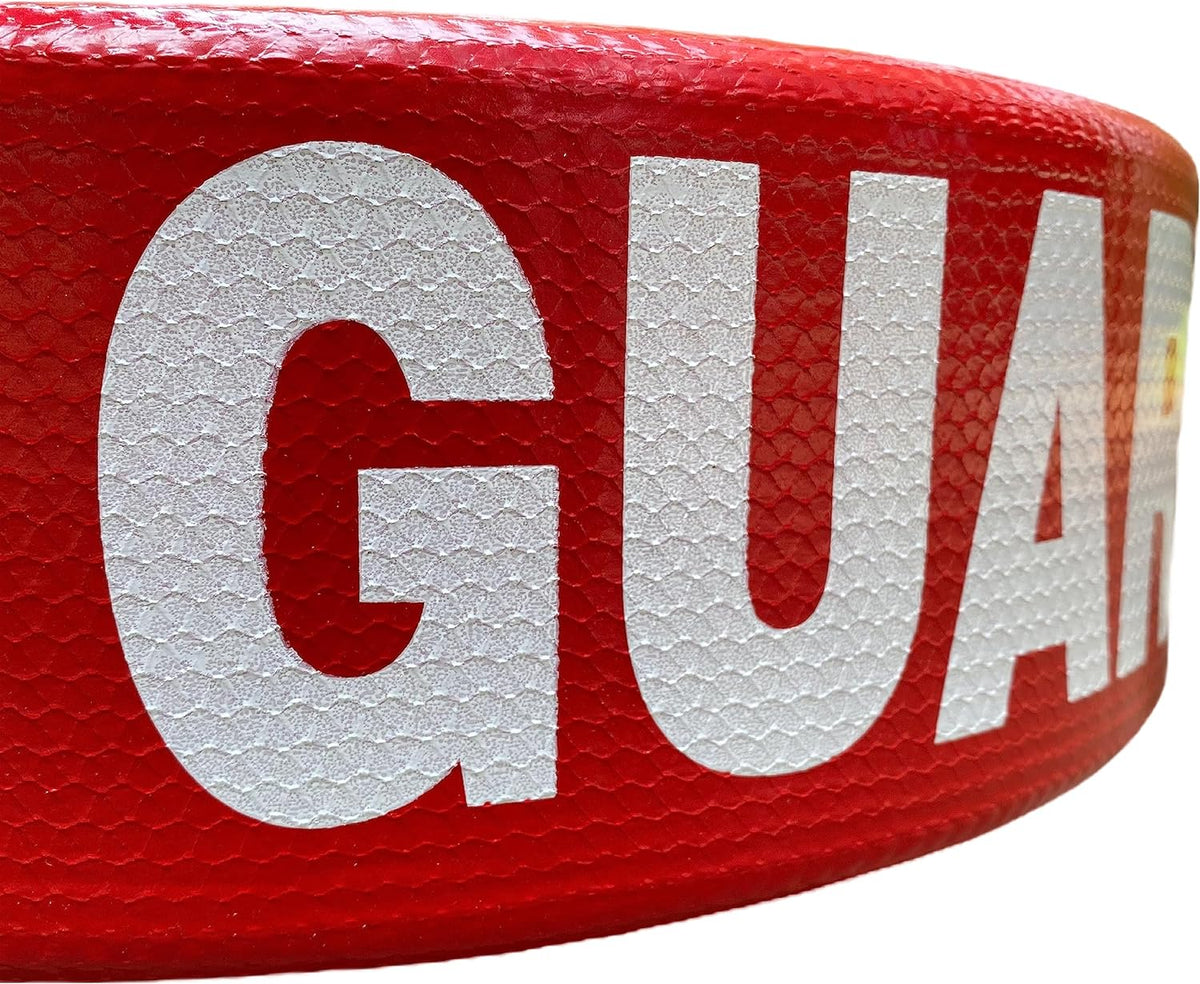 Kemp USA 40" Rescue Tube with Plastic Clips and GUARD Logo - Kemp USA 40" Grip It Rescue Tube® with Mesh Design & GUARD Logo, Red