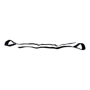 Kemp USA Premium Hook & Loop Spineboard Straps with Metal Ends - Black (Set of 3)