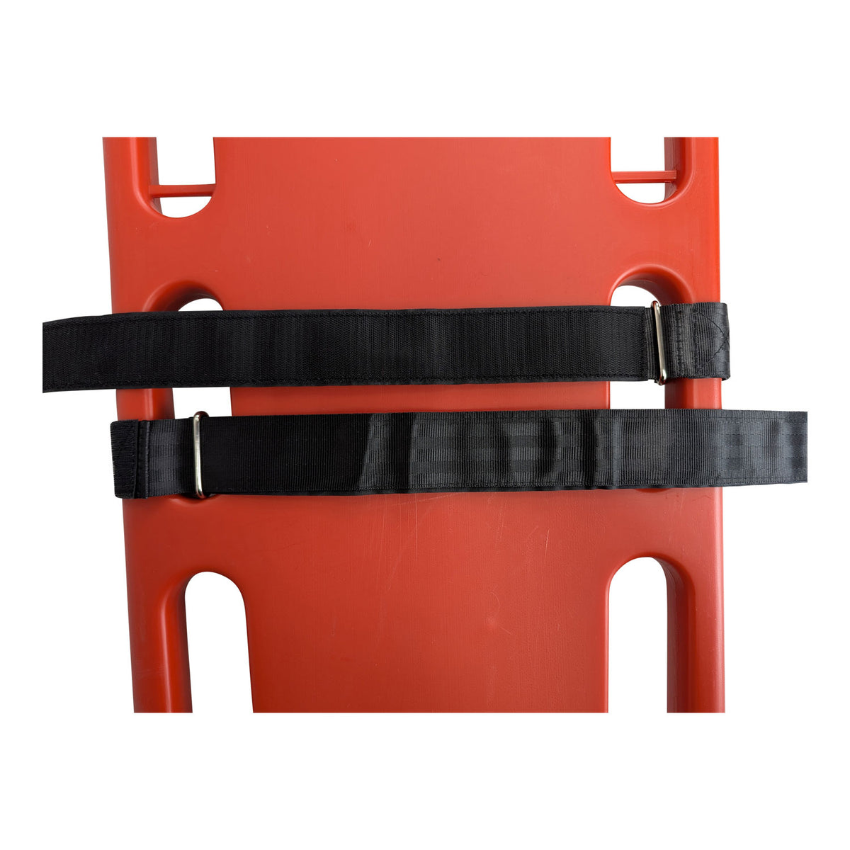 Kemp USA Premium Hook & Loop Spineboard Straps with Metal Ends - Black (Set of 3)