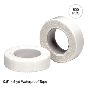 Kemp USA Waterproof First Aid Tape (0.5" x 5 yd) (1 roll) - Kemp USA Waterproof First Aid Tape (0.5" x 5 yd) (500 pcs)