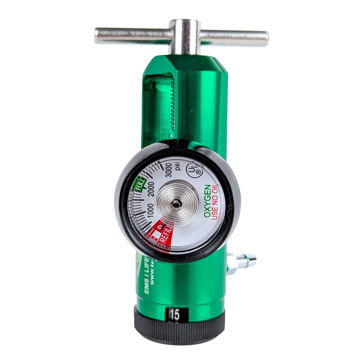 Kemp USA Aluminum C Oxygen Tank - Kemp USA Oxygen Tank Regulator