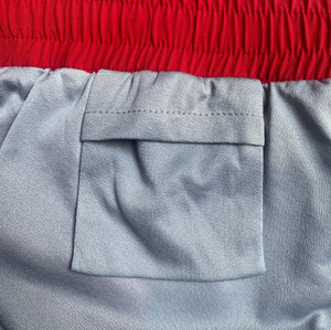 Kemp USA Lifeguard Male Shorts - with Embroidered GUARD Logo, 2X-Large, Red