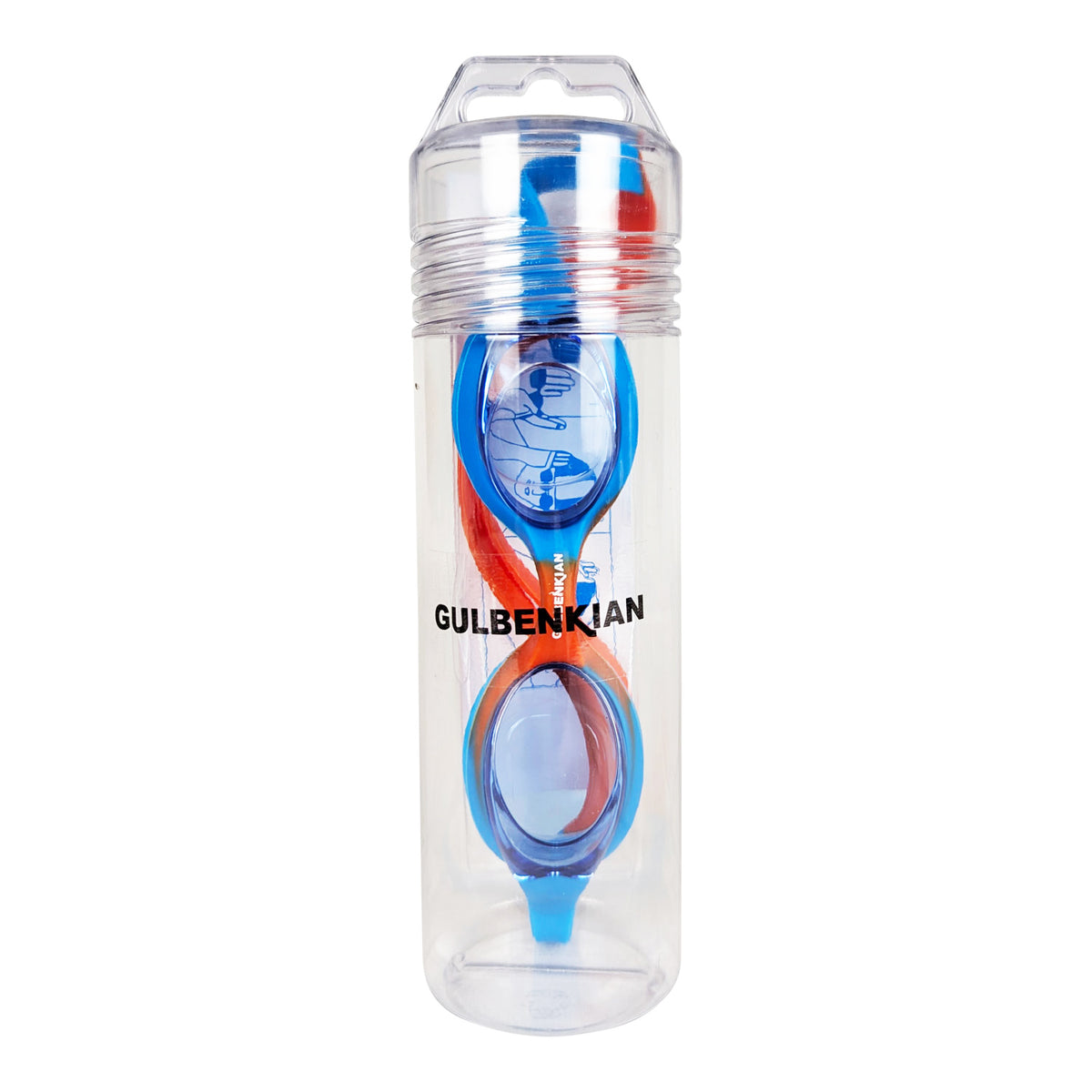 Kemp USA Swim Goggles, Child, Orange & Royal Blue - Default Title
