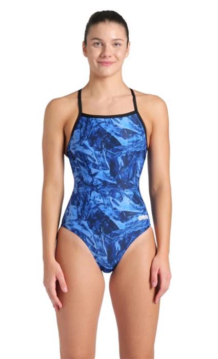 Arena Crackle Print MaxLife Eco Women's LightDrop Back 1-Piece - 25