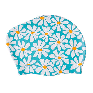 Long Hair Silicone Cap Daisies
