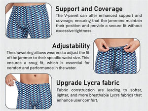 Adoretex Sharp Reflection Print Male Nylon/Lycra Swim Jammer - 26 product image 4