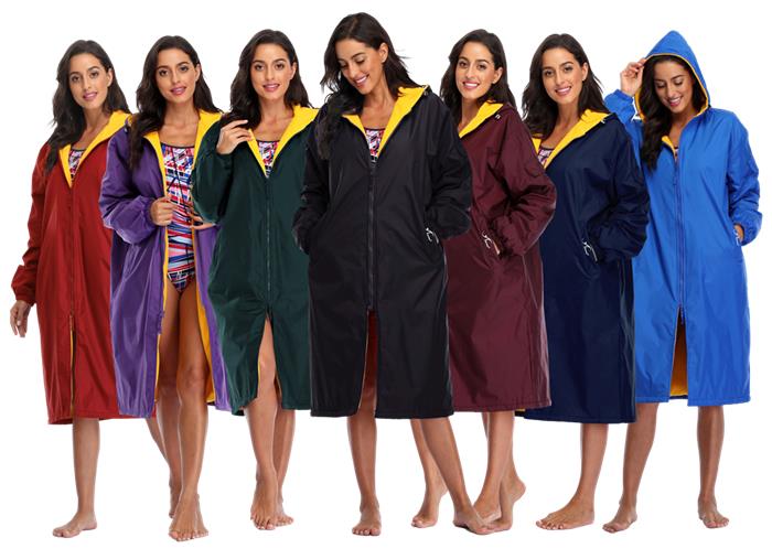 Adoretex Unisex Solid Fleece-Lined Swim Parka - 25