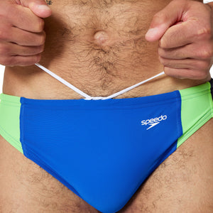 Speedo Colorblock Beachstar Brief 2 INCH - DEEP SAPPHIRE/SCREAMING GREEN