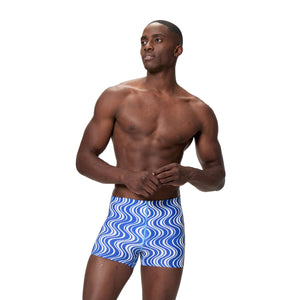 Speedo Print Beachstar Square LEG - PERIWINKLE/WHITE
