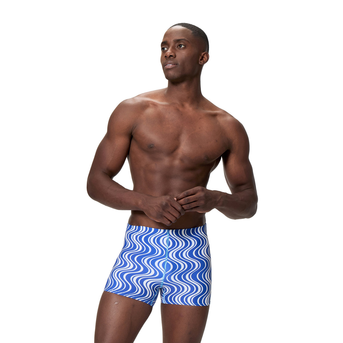 Speedo Print Beachstar Square LEG - PERIWINKLE/WHITE
