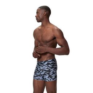 Speedo Print Beachstar Square LEG - ANTHRACITE/COIN GREY