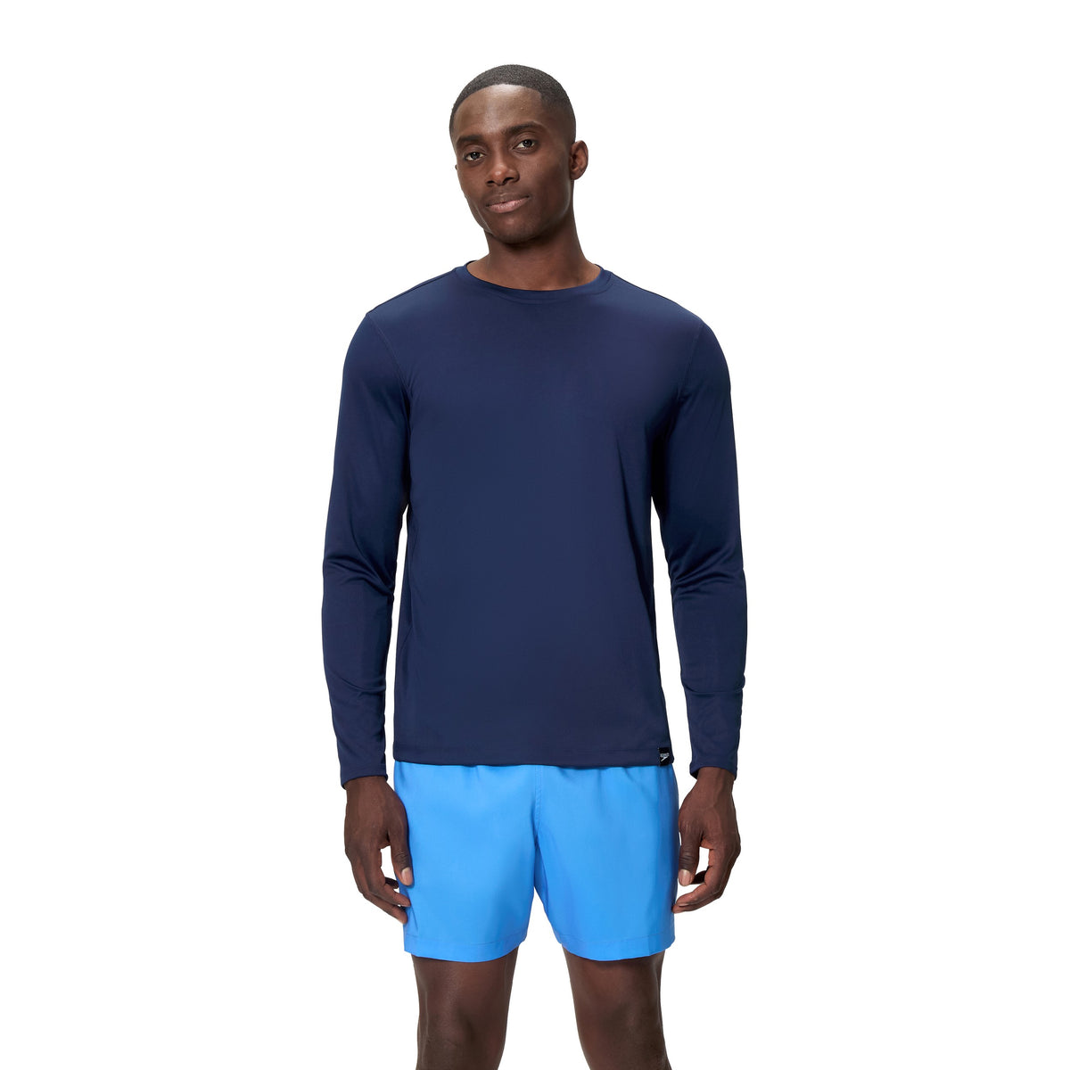 Speedo LONG Sleeve Graphic SWIM Shirt - PEACOAT/RED
