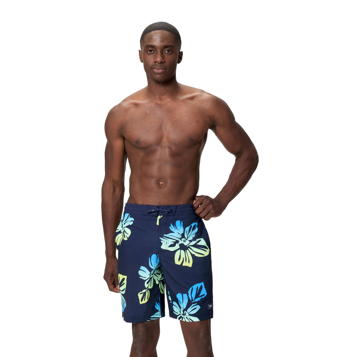 Speedo Print Bondi Boardshort 20 INCH - PEACOAT/LEMON DRIZZLE (PRIMROSE FLORAL)