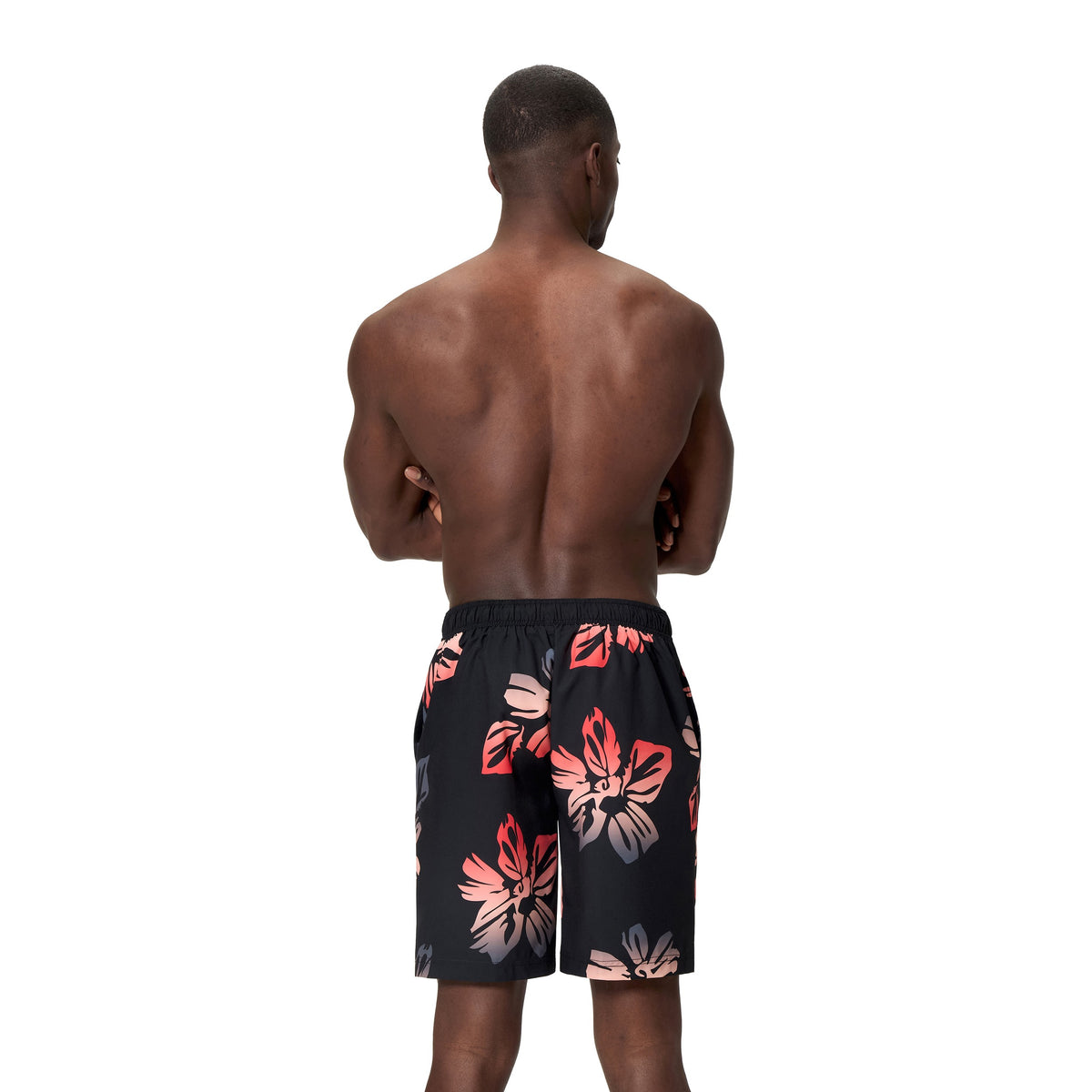 Speedo Print Bondi Boardshort 20 INCH - ANTHRACITE/PASTEL PEACH
