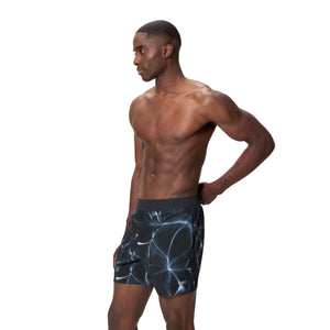 Speedo Print Lookout Volley 16 INCH - ANTHRACITE/COIN GREY
