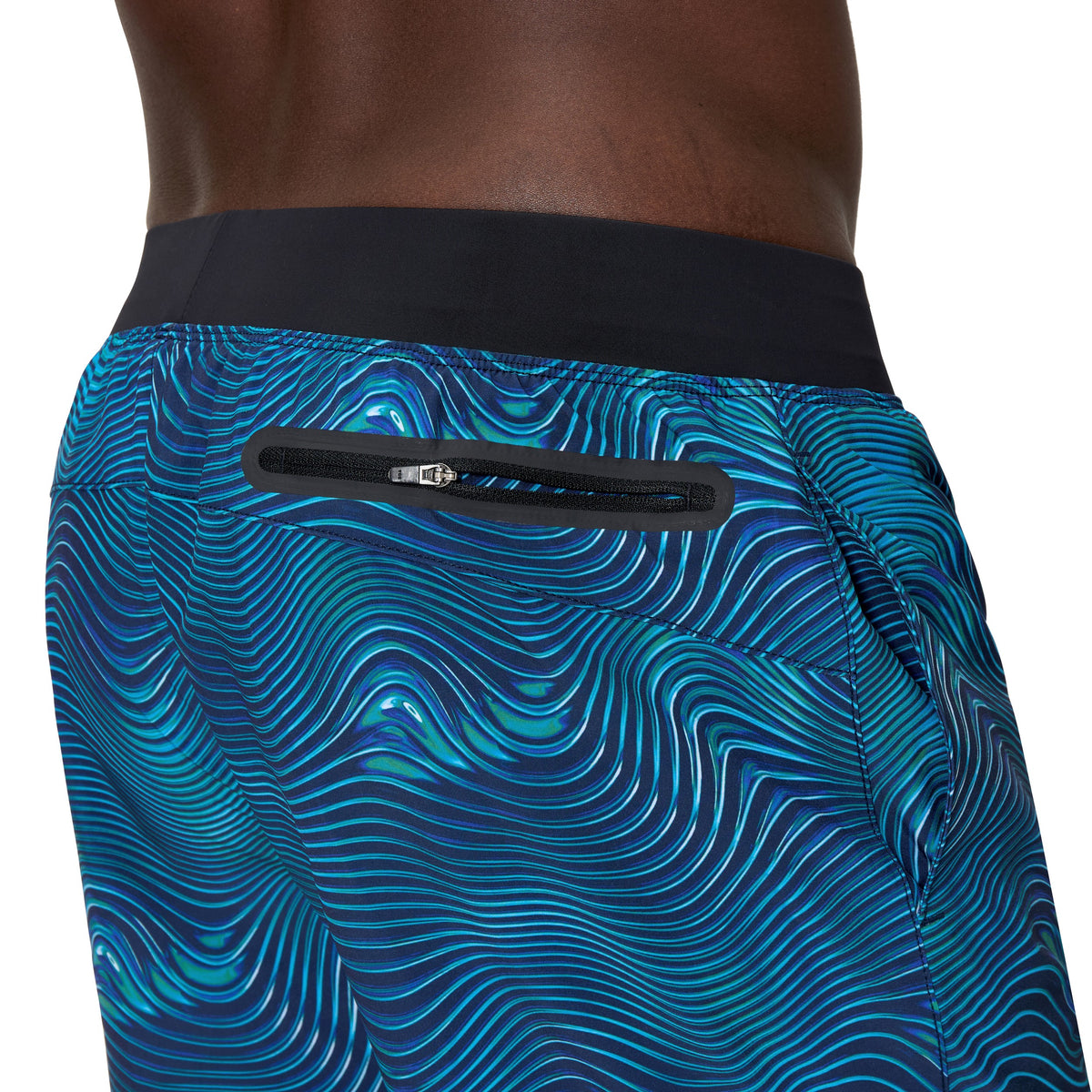 Speedo Print Lookout Volley 16 INCH - ANTHRACITE/PEACOAT