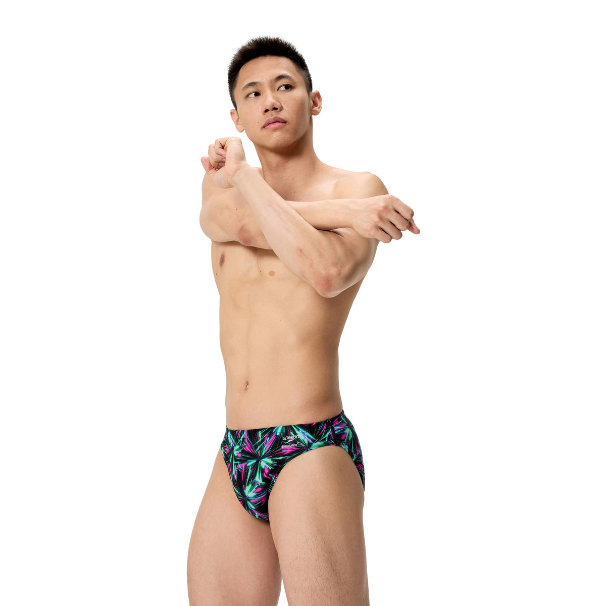 Speedo MALE Printed Brief - FIREWORK BURST/BLACK