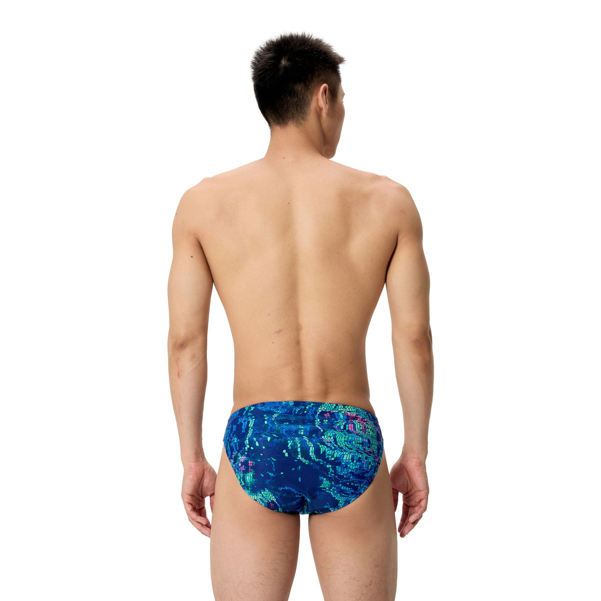 Speedo MALE Printed Brief - PIXEL POOL/NAVY