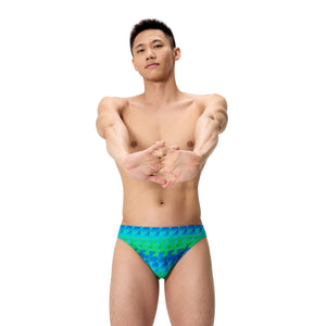 Speedo MALE Printed Brief - QUILT TRIANGLE/BLUE