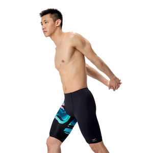 Speedo MALE Placement Printed Jammer - CANYON OMBRE/BLACK