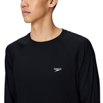 Speedo LONG Sleeve EASY SWIM Shirt - SPEEDO BLACK