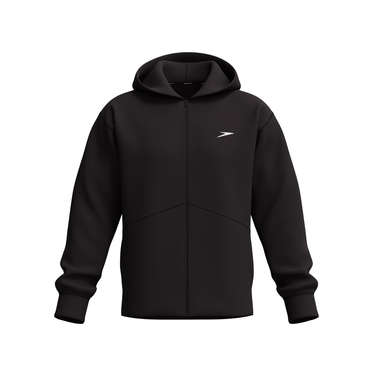 Speedo Pro Male Full Zip Fleece Hoodie - BLACK