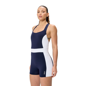 Speedo Colorblock Legsuit - PEACOAT/BRIGHT WHITE
