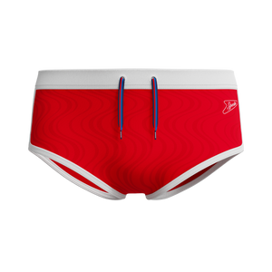 Speedo Texture Brief 3.5 Inch - HIGH RISK RED - R1