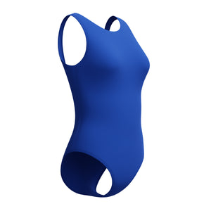 Speedo Solid HIGH NECK ONE Piece - DEEP SAPPHIRE