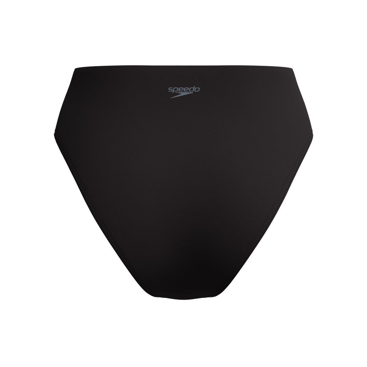 Speedo Solid Cheeky HIGH Waist Bikini Bottom - ANTHRACITE