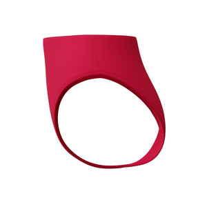 Speedo Solid Cheeky HIGH Waist Bikini Bottom - RUBY